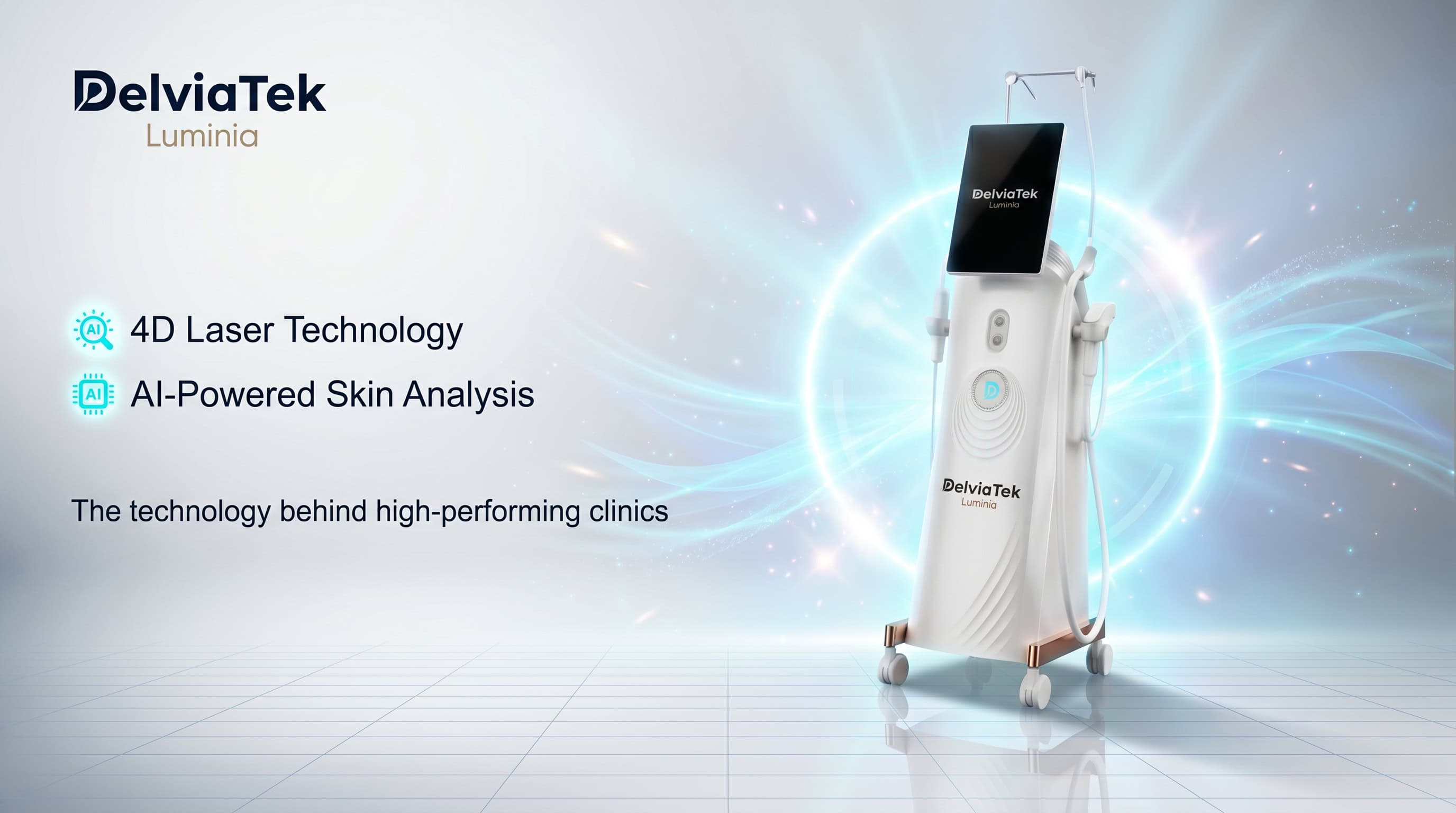 DelviaTek Luminia – professional diode laser platform for clinical hair removal